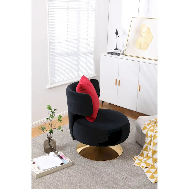 Sillón auxiliar giratorio para sala de estar o dormitorio