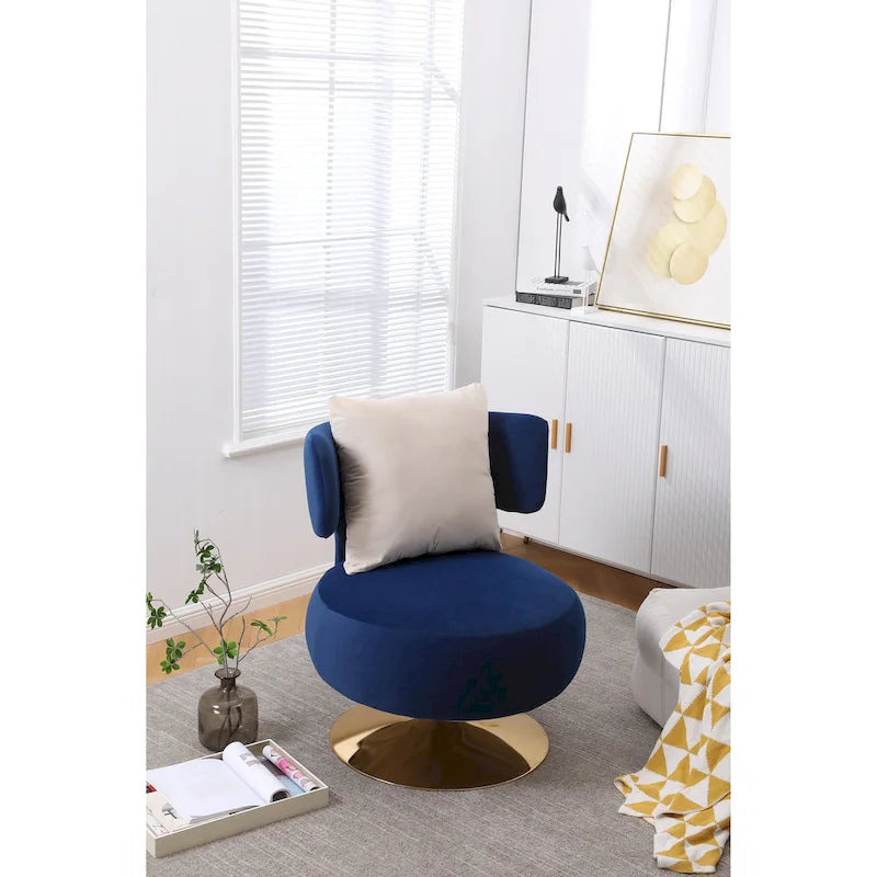 Sillón auxiliar giratorio para sala de estar o dormitorio