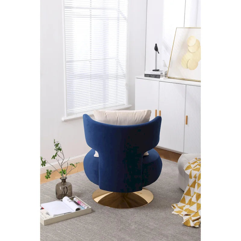 Sillón auxiliar giratorio para sala de estar o dormitorio