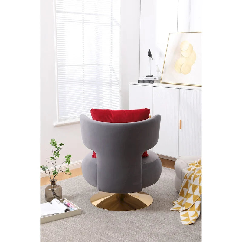 Fauteuil d’appoint pivotant pour salon ou chambre