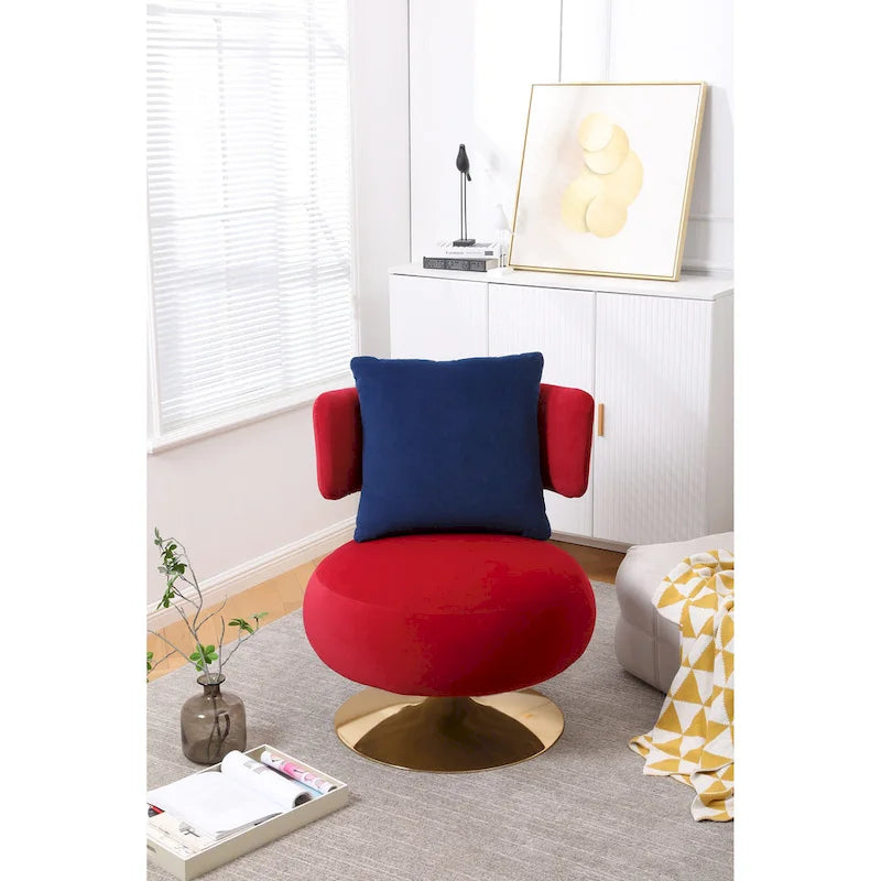 Fauteuil d’appoint pivotant pour salon ou chambre