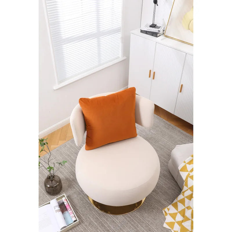 Fauteuil d’appoint pivotant pour salon ou chambre
