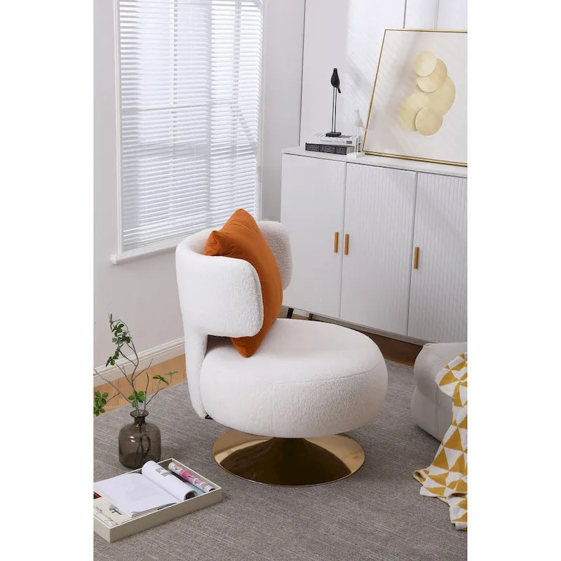 Fauteuil d’appoint pivotant pour salon ou chambre