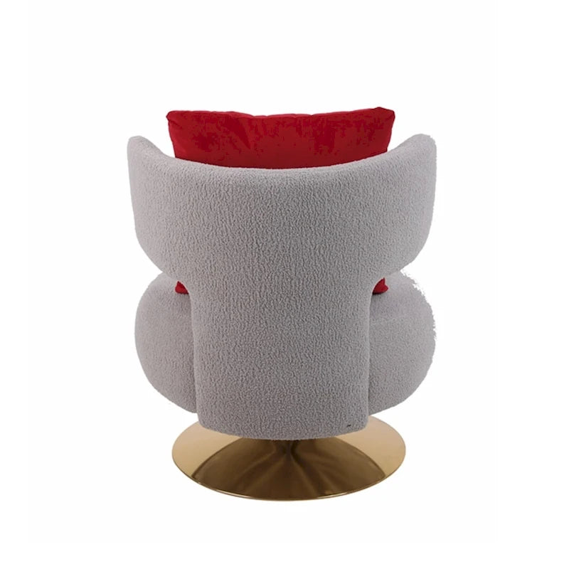 Fauteuil d’appoint pivotant pour salon ou chambre
