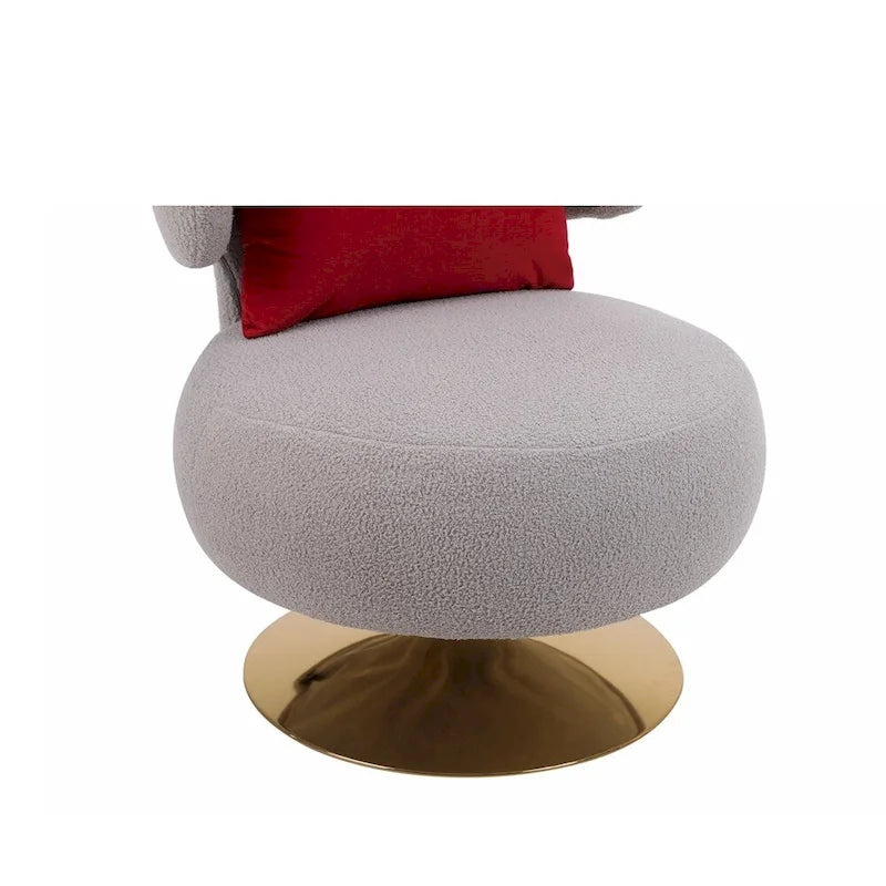 Fauteuil d’appoint pivotant pour salon ou chambre