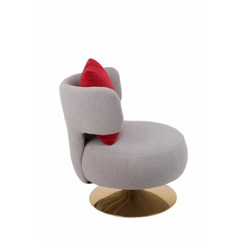 Fauteuil d’appoint pivotant pour salon ou chambre
