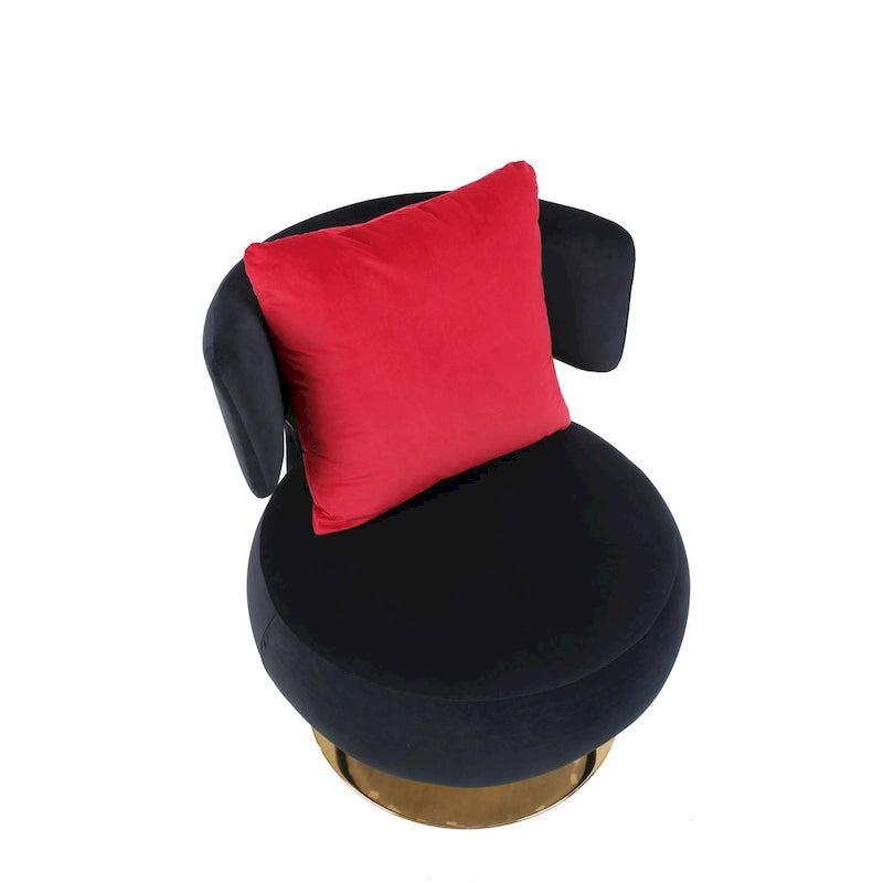 Fauteuil d’appoint pivotant pour salon ou chambre