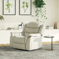 Fauteuil inclinable pivotant à bascule manuel en similicuir de 41.5